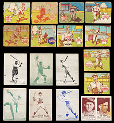 1934-1949 “R” Candy Card Collection (70) Total with (17) Hall of Famers Including Ted Williams