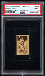 1948 Topps Magic Photo #14K Lou Gehrig PSA GOOD 2