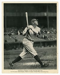 1934 Quaker Oats Premium Babe Ruth