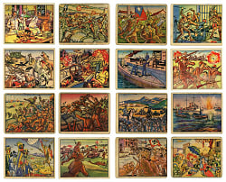 1938 R69 Gum Inc. Horrors of War Partial Set (219/288) with (4) Keys & (34) High Series