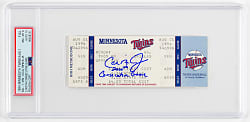 1994 Cal Ripken Jr. Signed & Inscribed 2000th Consecutive Game Full Ticket - PSA NM-MT 8/AUTO 10