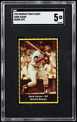 1969 Nabisco Team Flakes Hank Aaron SGC EX 5