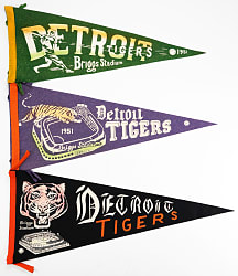 1950s Detroit Tigers Pennant Collection (11)