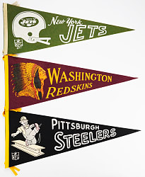 1950s-1960s Football Pennant Collection (10)
