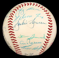 1955 American League All-Stars Team-Signed Baseball with (19) Signatures Including (7) Hall of Famers