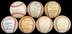 1960s-1990s Baltimore Orioles Team/Multi-Signed Baseballs Collection (7) with (150+) Signatures Including 1966 & 1983 Team Signed