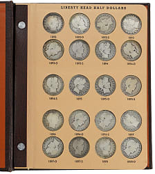 1892-1916 Barber Half Dollar Near-Complete Set (71/73) with 1892-O