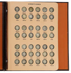 1892-1916 Barber Dime Near-Complete Set (73/74)