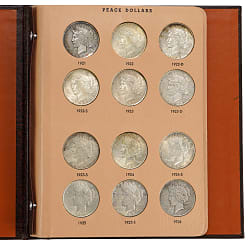 1921-1935 Peace Dollar Complete Set (24) with 1921, 1928 & 1934-S