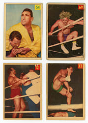 1954-1955 & 1955-1956 Parkhurst Wrestling Starter Set Pair (2) - (70) Total Cards