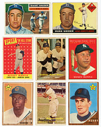 1955-1975 Hall of Fame & Star Grab Bag (20) with (3) Mickey Mantle & Key Rookies