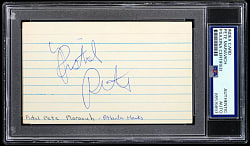 Pistol Pete Maravich Signed Index Card - PSA/DNA Authentic