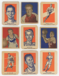 1948-1952 Basketball Collection (17) with (8) Hall of Famers Including (2) George Mikan