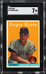 1958 Topps #47 Roger Maris Rookie SGC NM 7