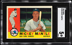 1960 Topps #350 Mickey Mantle SGC EX 5