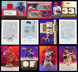 2009-2012 Topps Tribute Josh Hamilton Certified Autograph, Relic & Parallel Collection (36) with (11) #1/1!
