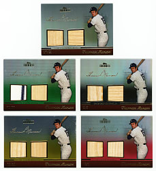 2011 Topps Tribute Thurman Munson Dual Relic Complete Rainbow Set (5) with #1/1