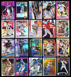 Modern Topps Baseball Refractor Collection (1,500+) with Many Major Stars