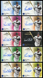 2014 Topps Tribute Paul O'Neill Certified Autograph Rainbow Complete Set (10/10) with #1/1!