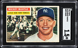 1956 Topps #135 Mickey Mantle SGC FAIR 1.5
