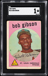 1959 Topps #514 Bob Gibson Rookie SGC POOR 1