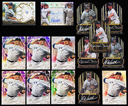 2015 Topps Tribute Mariano Rivera & Jorge Posada Collection (15) with (7) Certified Autographs & Milestone Relic Game-Used Ball from 600th Save Game