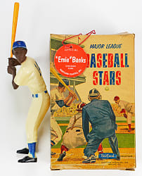 1958-1963 Ernie Banks Hartland Statue with Bat, Hang Tag and Original Box