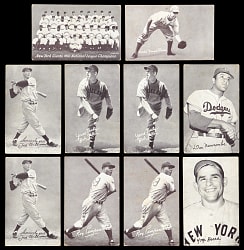 1939-1966 Exhibits Collection (64) with (23) Hall of Famers Including (2) Ted Williams