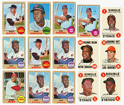 1968 Topps Collection (58) with (2) #280 Mickey Mantle, #247 Johnny Bench Rookie & Game Complete Set (33)