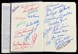 1975 Multi-Signed "Dynasty: The New York Yankees 1949-1964" Hardback Book with 63 Signatures Including Mickey Mantle & Joe DiMaggio - Full JSA LOA