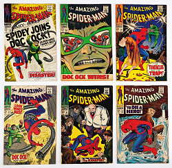 1960s Marvel Amazing Spider-Man #51-74 Near-Complete Run (23/24) - All 12-Cent Covers