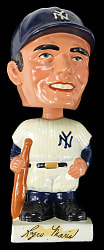 1961-1963 Roger Maris Real Face Square White Base Bobble-Head Doll