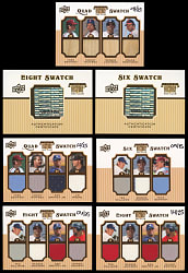 2009 Upper Deck Ballpark Collection A Piece of History 500 Club Multi-Swatch Relic Cards (5) - All #/25 or Lesser