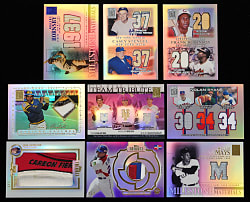2001-2015 Topps Tribute Relics Collection (60) with Numerous Shortprints