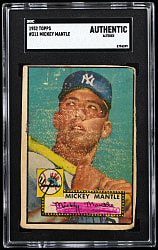 1952 Topps #311 Mickey Mantle SGC Authentic