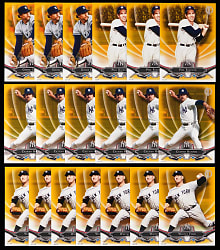 2016 Topps Tribute New York Yankees 5x7 Collection (57) with Near Complete Production Runs - All #/10