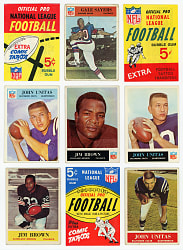 1964-1967 Philadelphia Football Complete/Near Set Run (4) - Only Missing 3 Cards