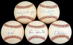 Philadelphia Phillies Signed Baseballs (5) with Steve Carlton, Rich Allen