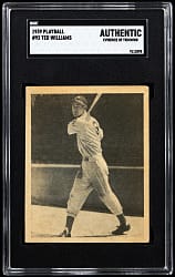 1939 Play Ball #92 Ted Williams Rookie SGC Authentic