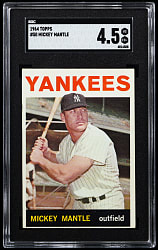 1964 Topps #50 Mickey Mantle SGC VG/EX+ 4.5