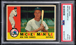 1960 Topps #350 Mickey Mantle PSA VG-EX 4