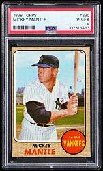 1968 Topps #280 Mickey Mantle PSA VG-EX 4