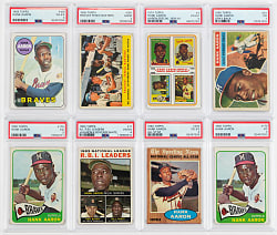 1956-1974 Topps Hank Aaron PSA Graded Collection (8)