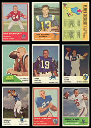 1960-1963 Fleer Football Near, Partial & Starter Set Run - (360) Total Cards