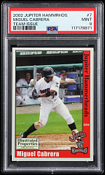 2002 Jupiter Hammerheads Team Issue #7 Miguel Cabrera PSA MINT 9