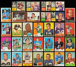 1960-1969 Topps Football Complete/Near Set Run (10)