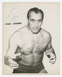 1950s Primo Carnera Signed 8x10 Vintage Photo - Full JSA LOA