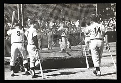 1960 Mickey Mantle & Roger Maris Batting Cage Original Ted Polumbaum LIFE Magazine Type I 9x13 1/4 Photograph - PSA/DNA LOA