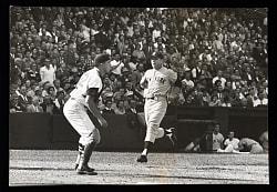 1960 Mickey Mantle Crossing Home Plate Original Ted Polumbaum LIFE Magazine Type I 9 1/8 x13 1/4 Photograph - PSA/DNA LOA