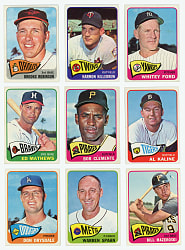 1965 Topps Hall of Fame & Star Collection (22) with #160 Roberto Clemente